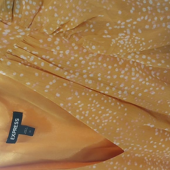 Mustard color XS EXPRESS SHORT DRESS - Picture 9 of 12